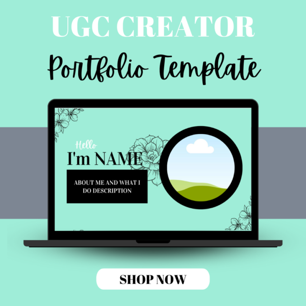 UGC Creator Portfolio Template